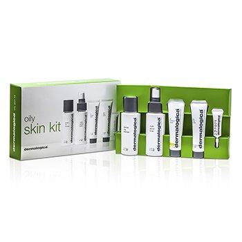 Dermalogica Oily Skin Kit: Cleanser 50ml + Toner 50ml + Lotion 22ml + Scrub 22ml + Total Eye Care 4ml + 2 Samples 7pcs