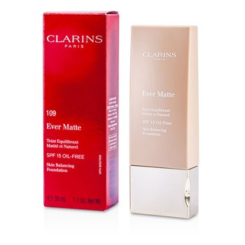 EAN 3380814028313 product image for Clarins Ever Matte Skin Balancing Oil Free Foundation SPF 15 - # 109 Wheat 30ml/ | upcitemdb.com