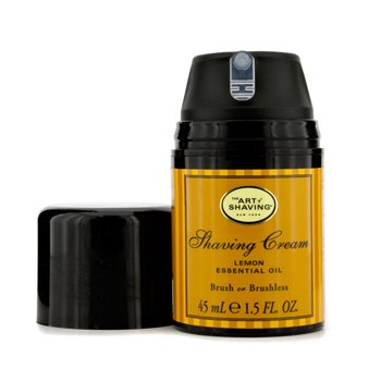 The Art Of Shaving Shaving Cream - Lemon Essential Oil (Travel Size Pump) 45ml/1.5oz