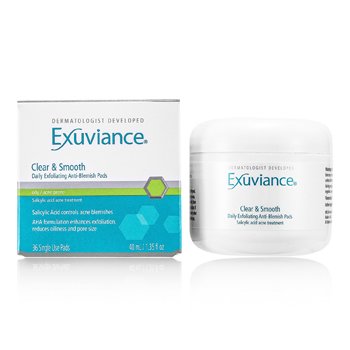Exuviance Clear & Smooth Daily Exfoliating Anti-Blemish Pads (For Oily/ Acne Prone Skin) 36 Pads