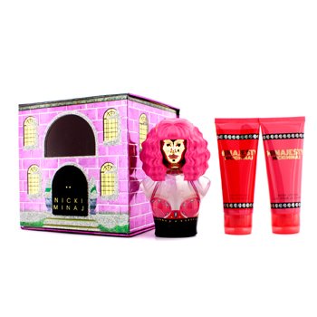 Nicki Minaj Minajesty Coffret : Eau De Parfum Spray 100ml/3.4oz + Body Lotion 100ml/3.4oz + Shower Gel 100ml/3.4oz 3pcs