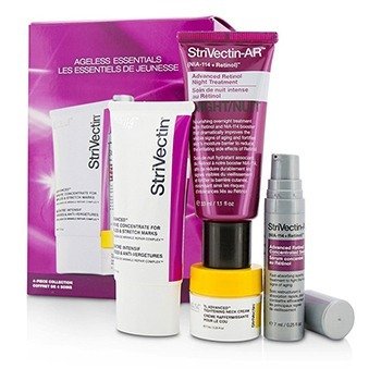 StriVectin Ageless Essentials Kit: Serum 7ml + Concentrate For Wrinkles & Stretch Marks 30ml + Night Treatment 33ml + Neck Cream 7ml 4pcs