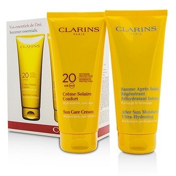 Summer Essentials Set: Sun Care Cream SPF 20 200ml/7oz + After Sun Moisturizer 200ml/7oz 2pcs