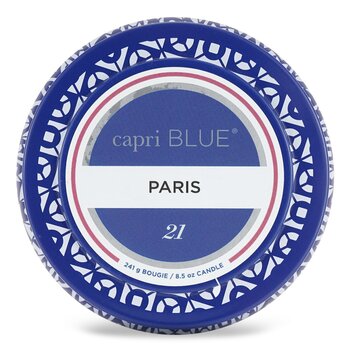 Купить Printed Travel Tin Свеча - Paris 241g/8.5oz, Capri Blue