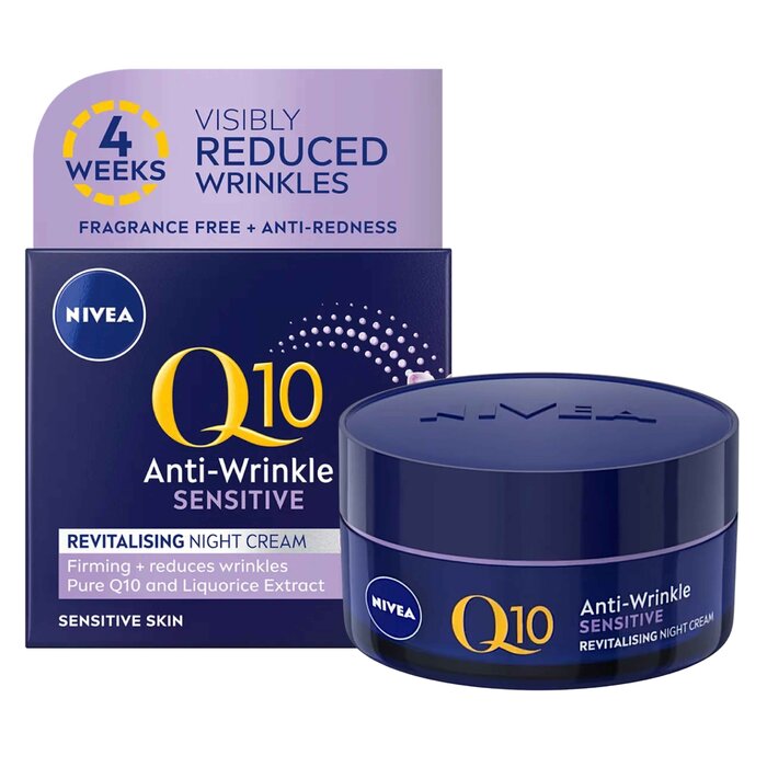 Nivea Q10 Power Anti Wrinkle Sensitive Revitalising Night Cream 50ml