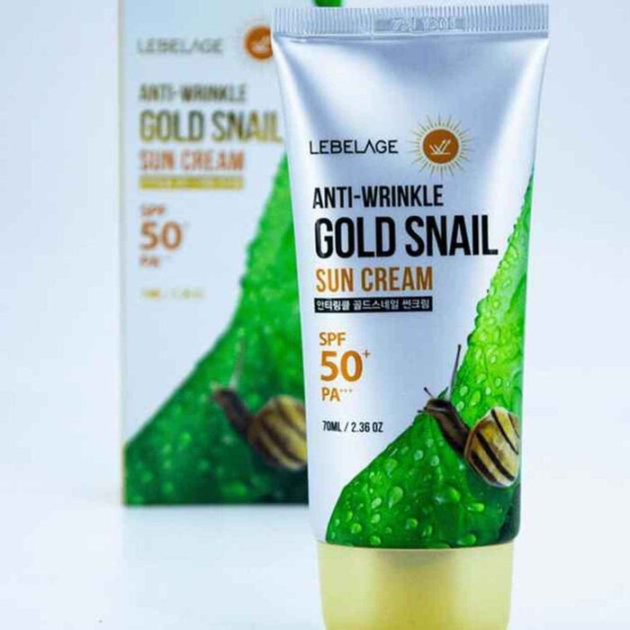 Lebelage Anti Wrinkle Gold Snail Sun Cream Ml Sun Care Bronzers