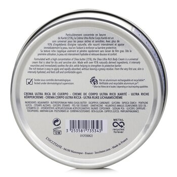 L'Occitane - Shea Butter Ultra Rich Body Cream Image 2