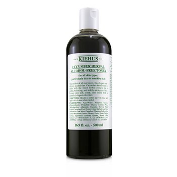 Kiehl's Cucumber Herbal Penyegar Bebas Alkohol ( Kulit Kering atau Sensitif ) 500ml/16.9oz