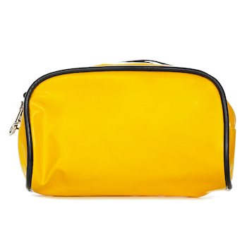 BAG - Yellow Cosmetic Bag with Mirror #B Image 1