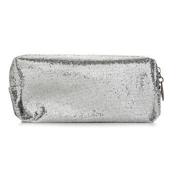 BAG - Shine Cosmetic Bag - Silver Image 2