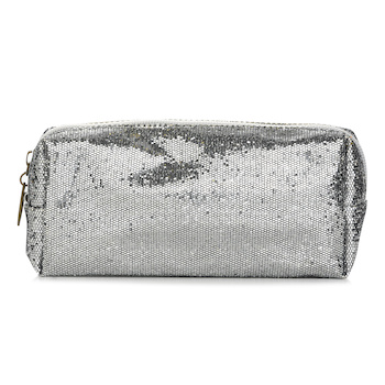Shine Cosmetic Bag - Silver