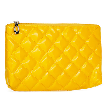 BAG - Square Cosmetic Bag - Yellow Image 1