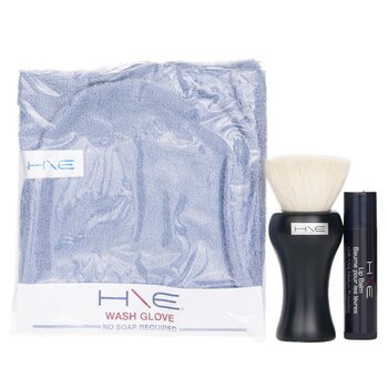 Jane Iredale - H\E Minerals Kit: Lip Balm SPF 15 + Facial Brush + Wash Glove + Bag Image 2