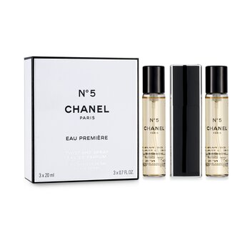 Chanel - No.5 Eau Premiere Eau De Parfum Purse Spray And 2 Refills 3x20ml/ 0.7oz - Eau De Parfum, Free Worldwide Shipping