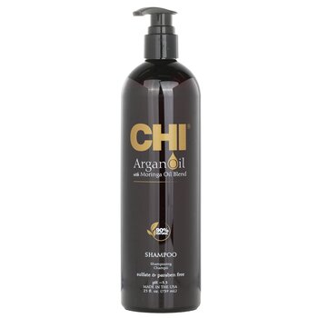 CHI Argan Oil Plus Moringa Oil Shampoo - Sulfate & Paraben Free 739ml/25oz