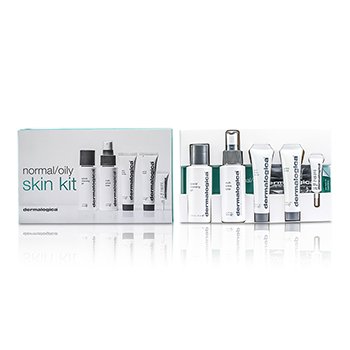 Dermalogica Набор для Нормальной/ Жирной Кожи: Очищающий Гель + Тоник + Скраб для Лица + Активное Увлажнение + Средство для Глаз 5pcs