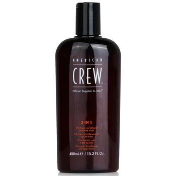 American Crew 美國隊員  男士3合1洗髮護髮沐浴露 450ml/15.2oz