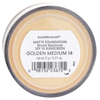 BareMinerals - BareMinerals Matte Foundation Broad Spectrum SPF15 - Golden Medium Image 2