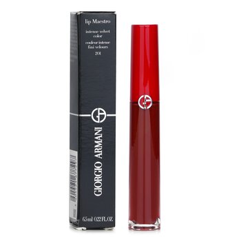 Giorgio Armani - Lip Maestro Intense Velvet Color (Liquid Lipstick) - # 201 (Dark Velvet) Image 1