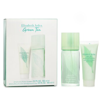 Green Tea Coffret: Eau Parfumee Spray 100ml/3.3oz + Refreshing Body Lotion 100ml/3.3oz (2pcs) 