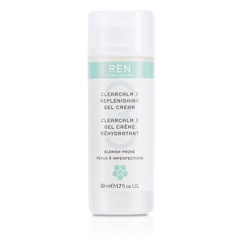 Ren Clearcalm 3 Replenishing Gel Cream ג'ל-קרם להעשרת העור בלחות (עור עם נטיה לפצעונים) 50ml/1.7oz