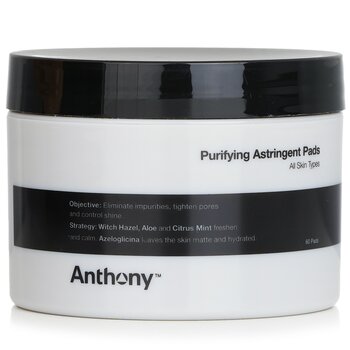 Anthony Logistics For Men Purifying Astringent Pads – פדים מטהרים לכל סוגי העור 60pads