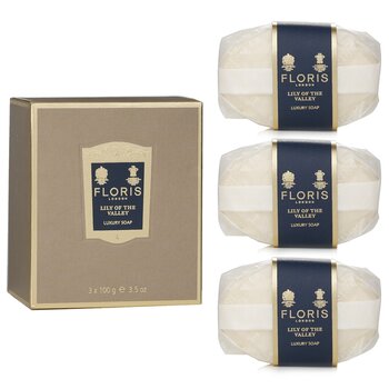 Floris Lily Of The Valley صابون فاخر 3x100g/3.5oz