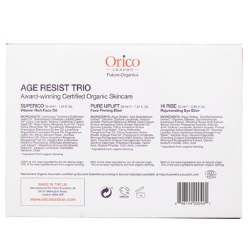 Orico London - Age Resist Trio: Face Oil 30ml/1.01oz + Firming Elixir 30ml/1.01oz + Eye Elixir 25ml/0.85oz Image 2