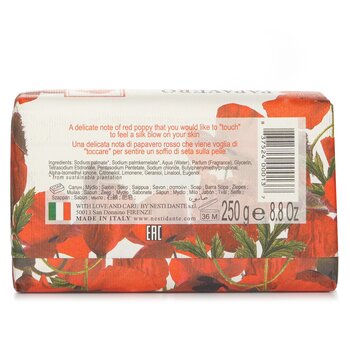 Nesti Dante - Dei Colli Fiorentini Triple Milled Vegetal Soap - Poppy Image 2