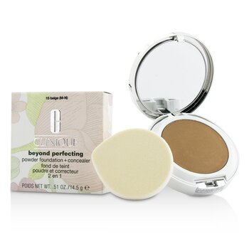 Clinique - Beyond Perfecting Powder Foundation + Concealer - # 15 Beige (M-N) Image 1