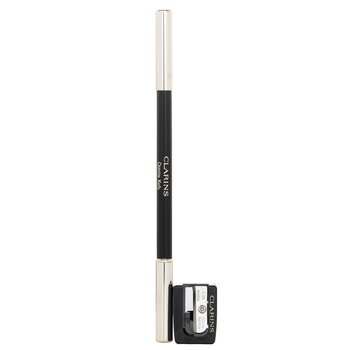 Clarins - Long Lasting Eye Pencil with Brush - # 01 Carbon Black (With Sharpener) Image 2