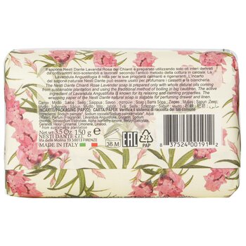 Nesti Dante - Lavanda Natural Soap - Rosa Del Chianti - Romantic Image 2