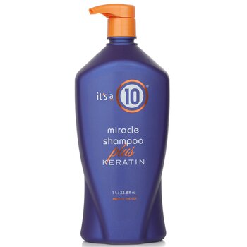 Miracle Shampoo Plus Keratin (Sulfate Free) (1000ml/33.8oz) 