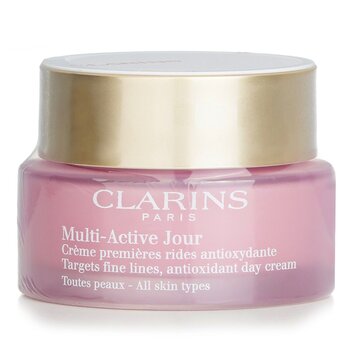 Clarins Multi-Active Day Se Enfoca en Líneas Finas Crema de Día Antioxidante - Para Todo Tipo de Piel