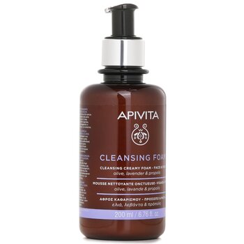 Apivita - Cleansing Foam With Olive & Lavender For Face & Eyes Image 1