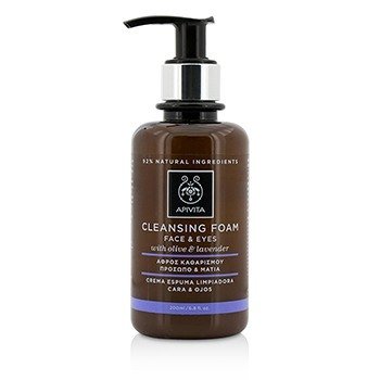 Cleansing Foam With Olive & Lavender For Face & Eyes (200ml/6.8oz) 