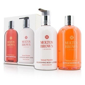 Molton Brown Sensual Hanaleni Набор для Тела: Гель для Душа и Ванн 300мл/10унц + Питательный Лосьон для Тела 300мл/10унц 2pcs