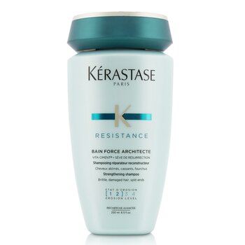 케라스타즈 Kerastase 리지스턴스 뱅 포스 아키텍트 스트렝센잉 샴푸 (가늘고 손상된 모발, 갈라진 모발용) 250ml/8.5oz