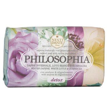 Nesti Dante - Philosophia Natural Soap - Detox - Winter Daphne, White Lotus & Echinacea With Azulene & Oligoelements Image 1