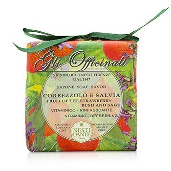 Gli Officinali Soap - Fruit Of The Strawberry Bush & Sage - Vitaminic & Refreshing (200g/7oz) 