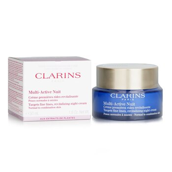 Clarins - Multi-Active Night Targets Fine Lines Revitalizing Night Cream - For Normal To Combination Skin Image 1