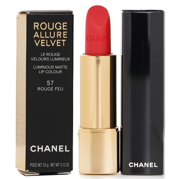 Chanel - Rouge Allure Velvet - # 57 Rouge Feu Image 1