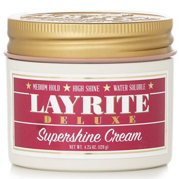 Layrite Supershine Cream (Medium Hold, High Shine, Water Soluble) 120g/4.25oz