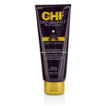 CHI 橄欖和莫諾伊油頭皮舒緩及護髮霜 Deep Brilliance Olive & Monoi Soothe & Protect Hair & Scalp Protective Cream 177ml/6oz