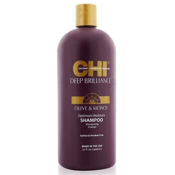 CHI 橄欖和莫諾伊油保濕洗髮精 Deep Brilliance Olive & Monoi Optimum Moisture Shampoo 946ml/32oz