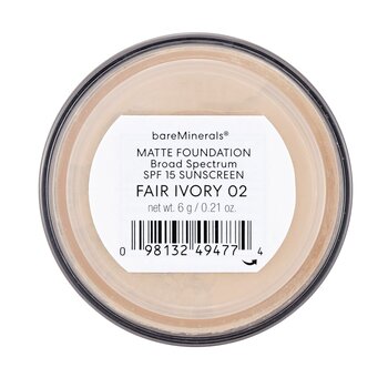 BareMinerals - BareMinerals Matte Foundation Broad Spectrum SPF15 - Fair Ivory Image 1