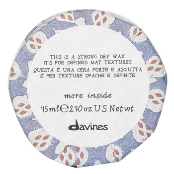 Davines More Inside This Is A Strong Dry Wax (For Defined Mat Textures) 75ml/2.69oz