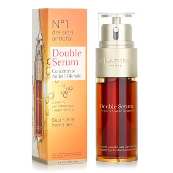 Clarins - Double Serum (Hydric + Lipidic System) Complete Age Control Concentrate Image 1