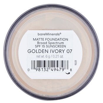 BareMinerals - BareMinerals Matte Foundation Broad Spectrum SPF15 - Golden Ivory Image 2