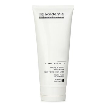 Academie Clay To Oil 2 in 1 Mask - For All Skin Types (Salon Size) 200ml/6.7oz